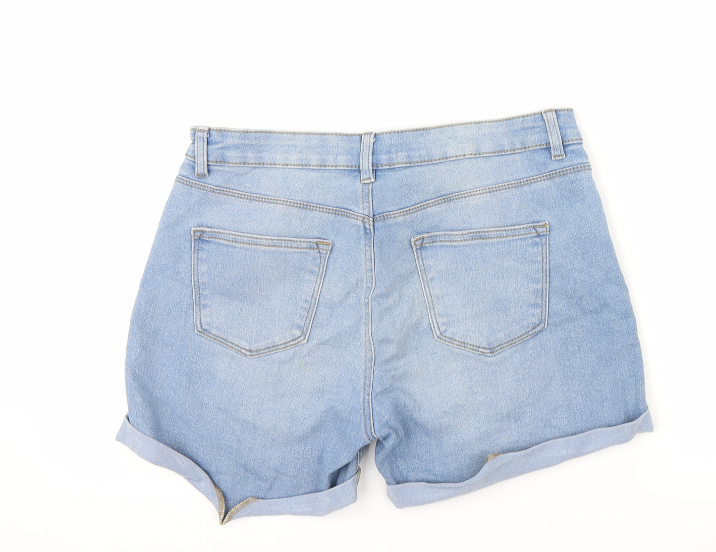 Denim & Co. Womens Blue   Hot Pants Shorts Size 12