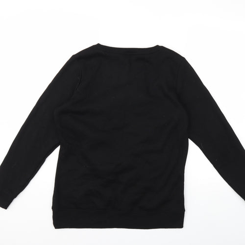 F&F Womens Black   Pullover Sweatshirt Size 12