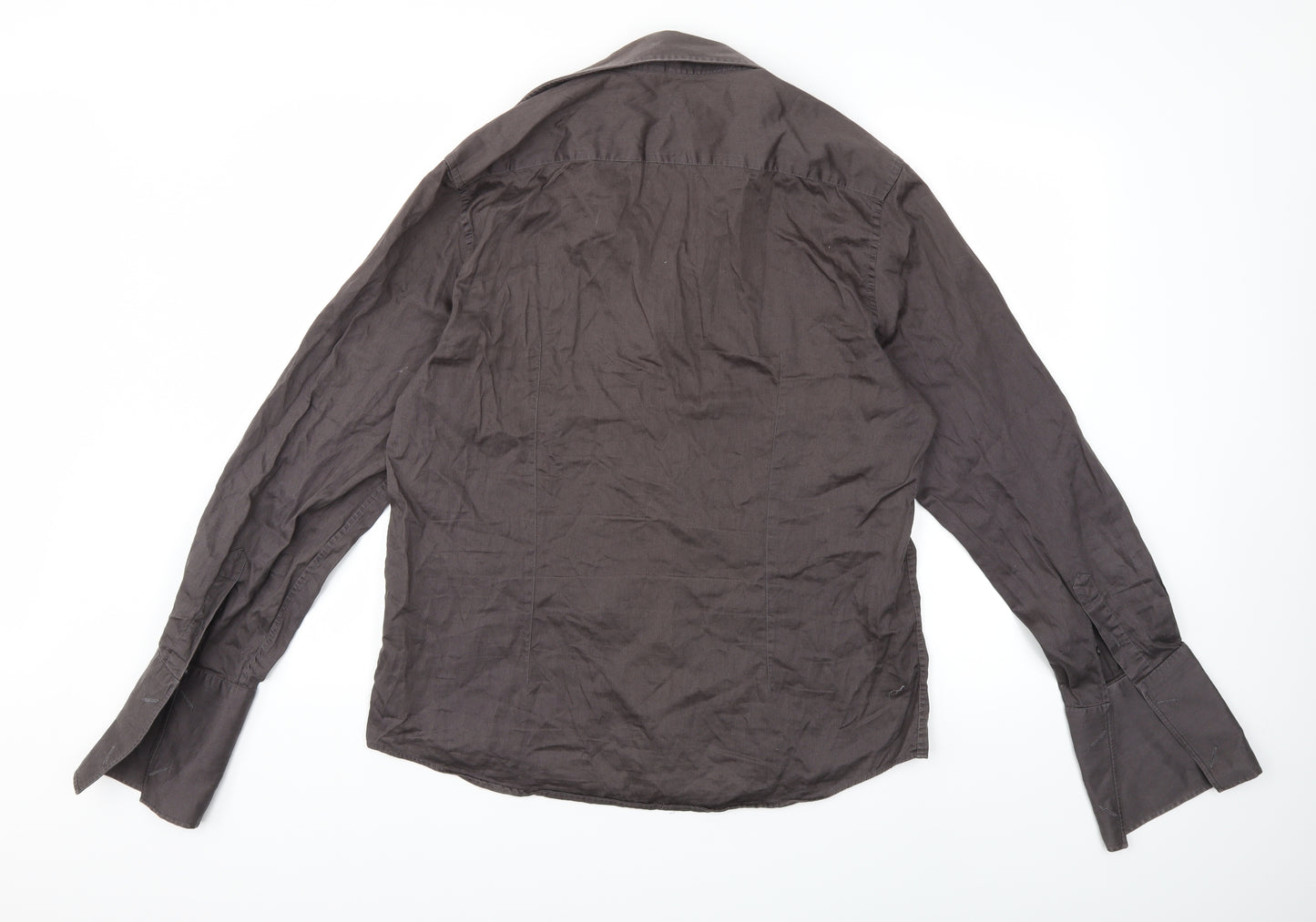 Preworn Womens Grey   Basic Button-Up Size L