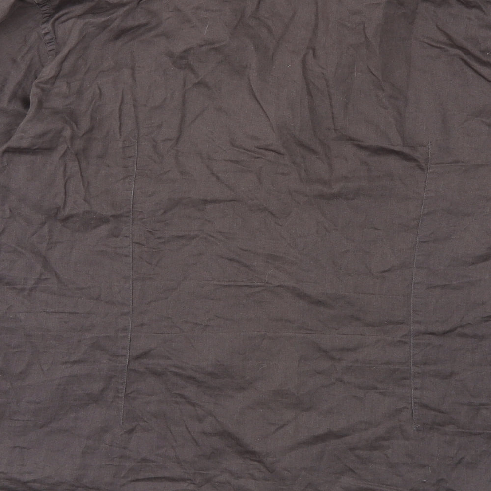 Preworn Womens Grey   Basic Button-Up Size L