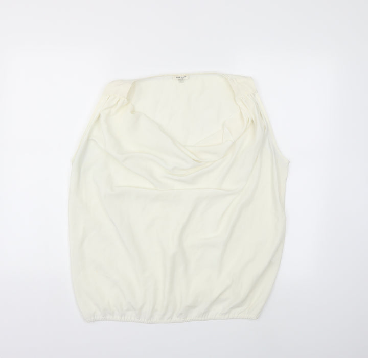 River Island Womens Ivory Basic Blouse Size 16