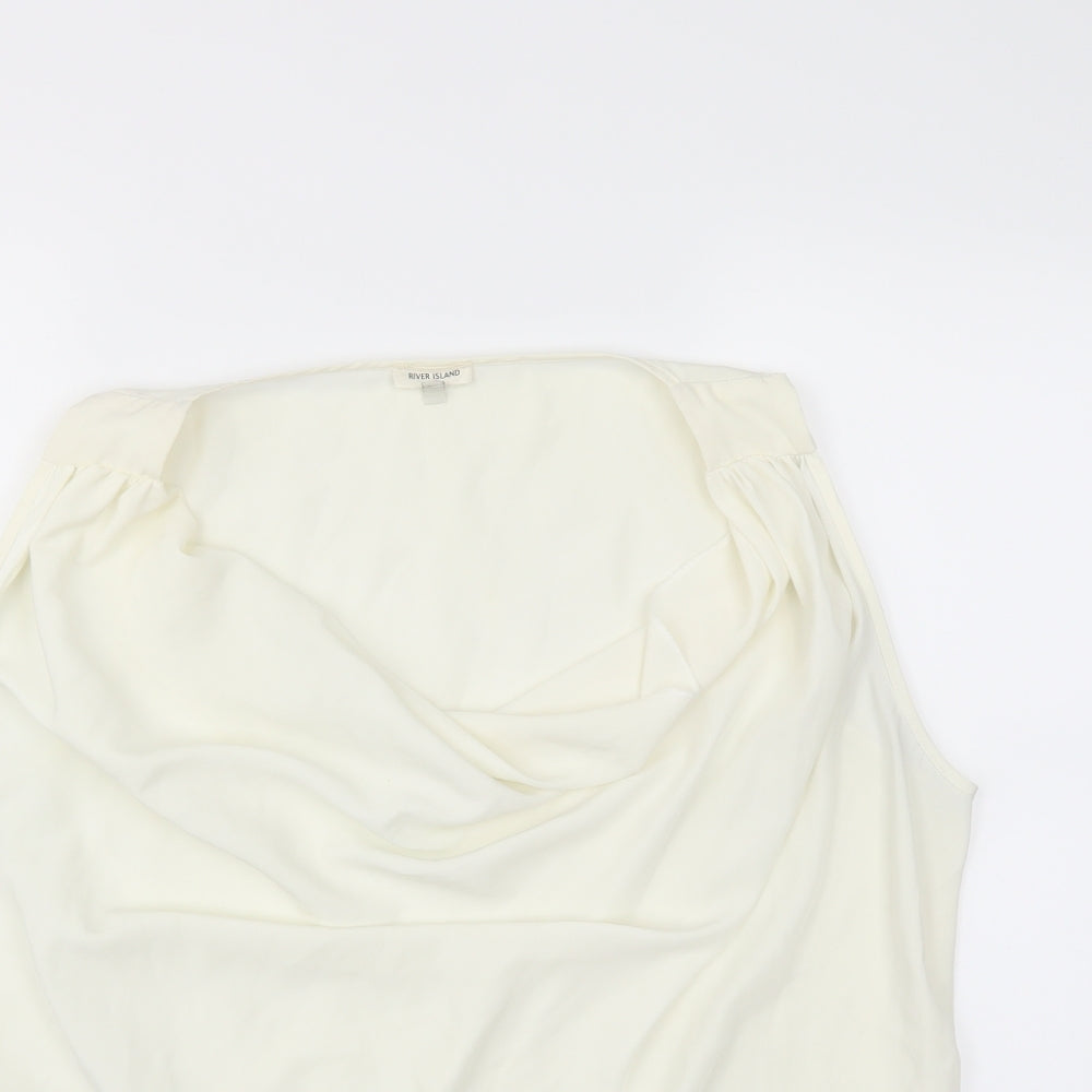 River Island Womens Ivory   Basic Blouse Size 16