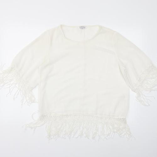 Glamorous Womens White   Basic Blouse Size 12