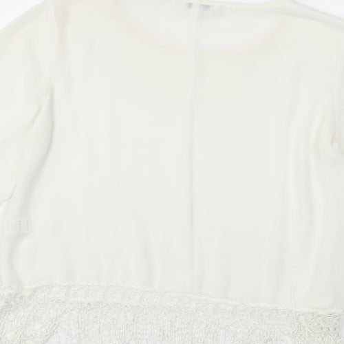Glamorous Womens White   Basic Blouse Size 12