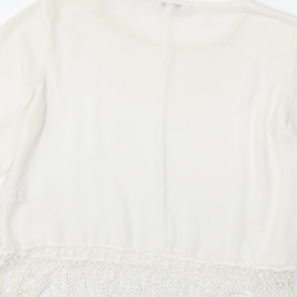 Glamorous Womens White   Basic Blouse Size 12