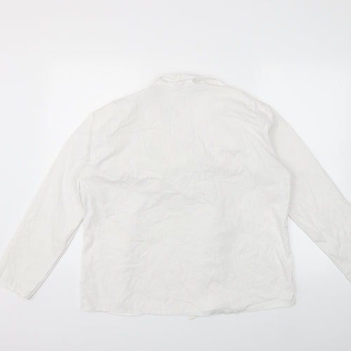 Boohoo Womens White   Basic Blouse Size XL