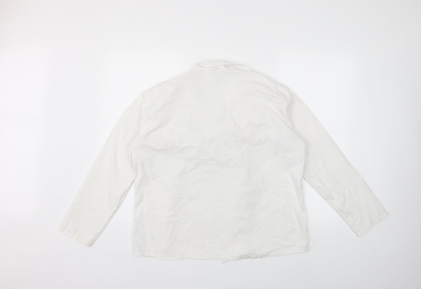 Boohoo Womens White   Basic Blouse Size XL