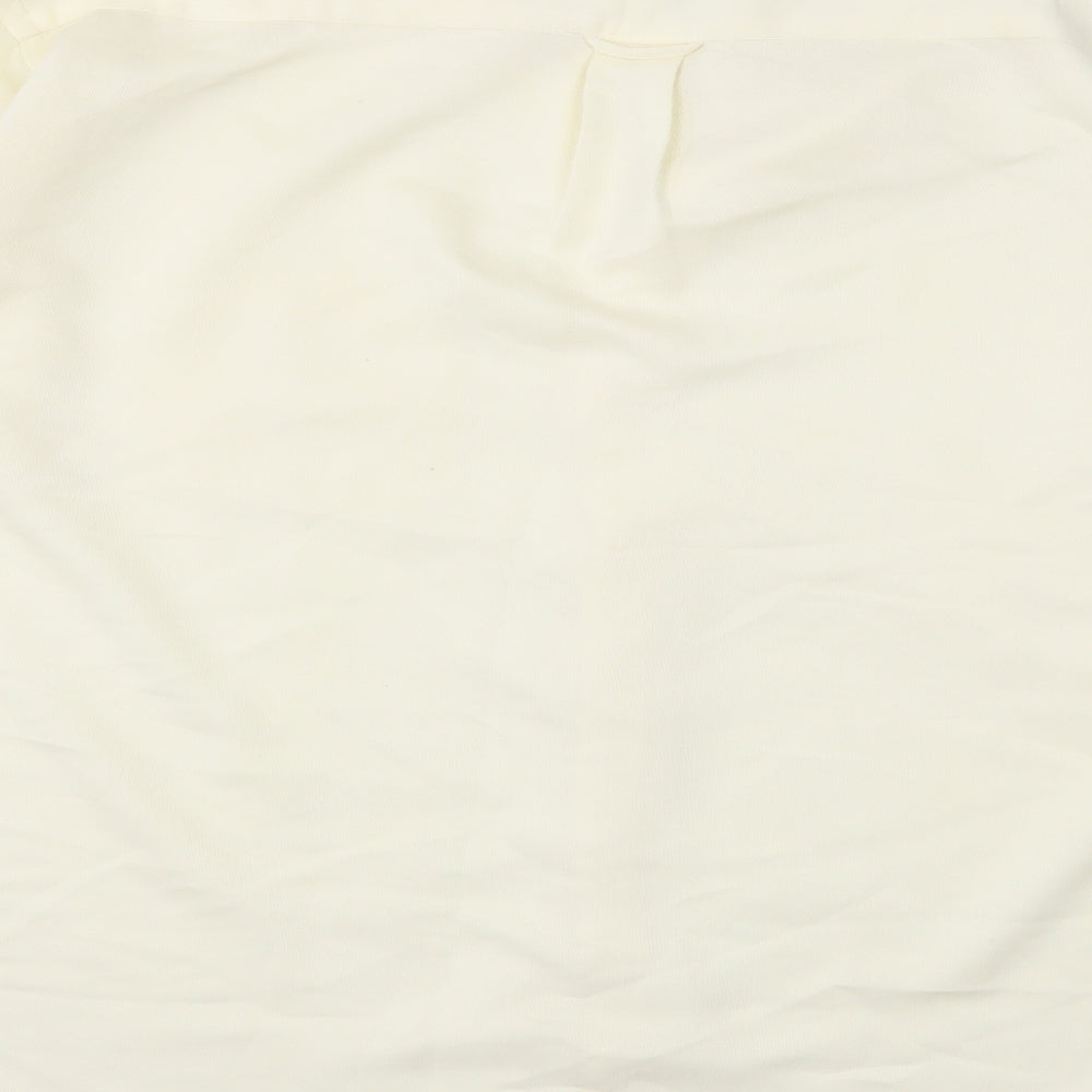 French Connection Mens Ivory    Button-Up Size XL