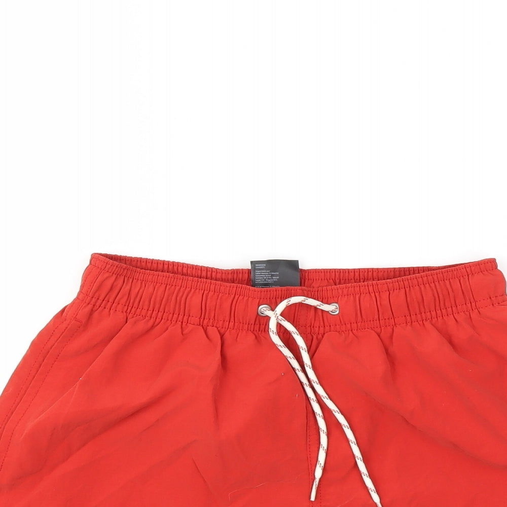 H&M Mens Red   Bermuda Shorts Size XS