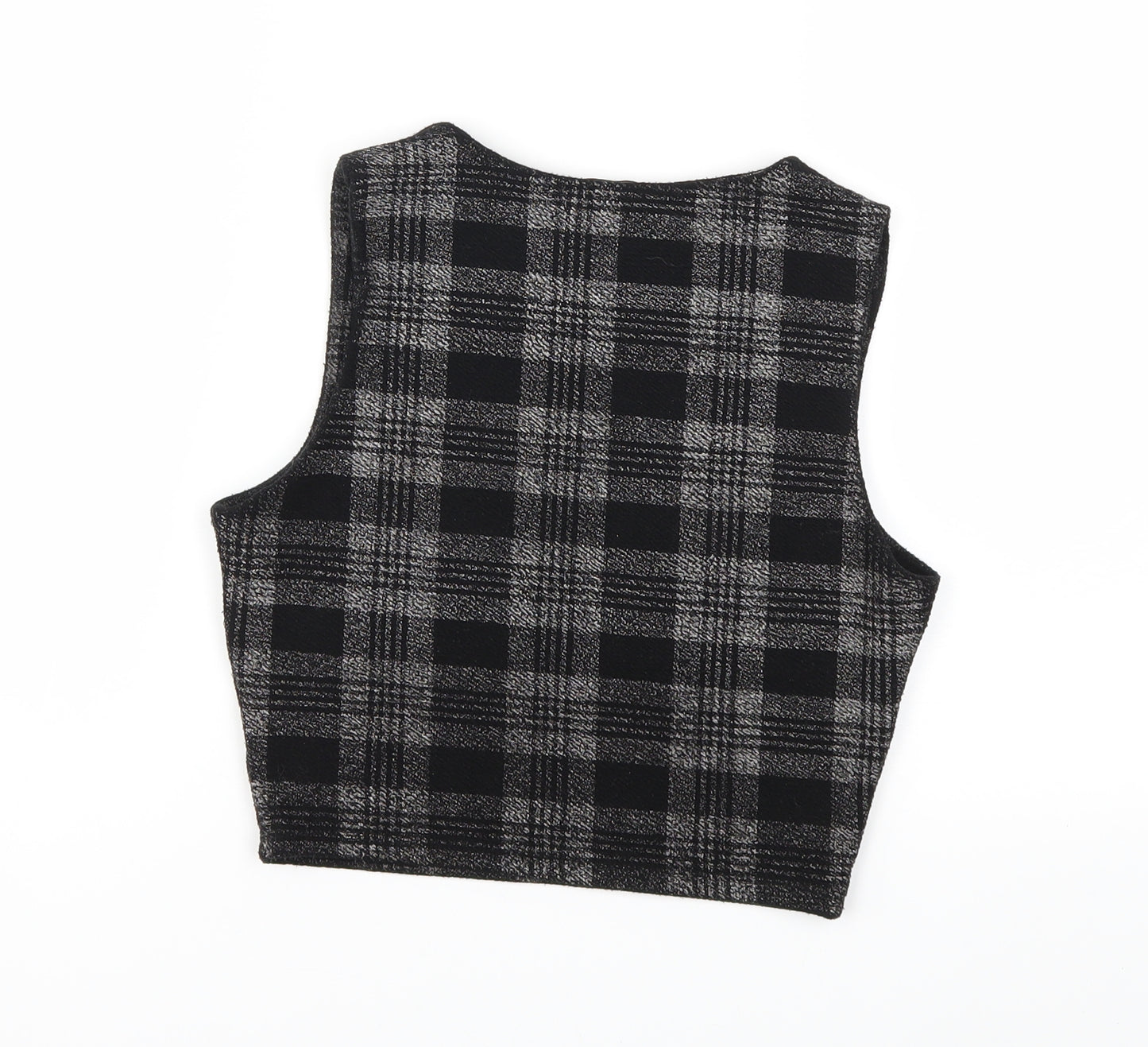 Firetrap Womens Black Check  Basic Tank Size S