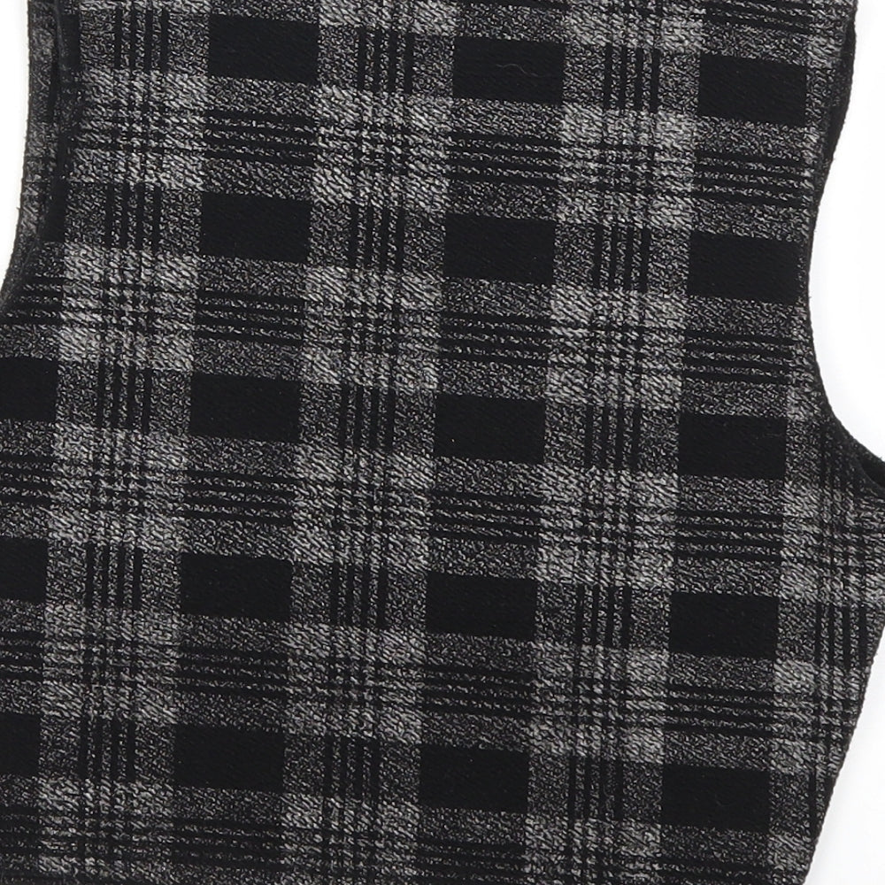 Firetrap Womens Black Check  Basic Tank Size S