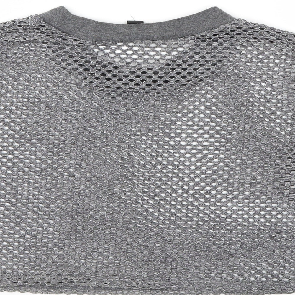 Topshop Womens Grey   Basic T-Shirt Size 10
