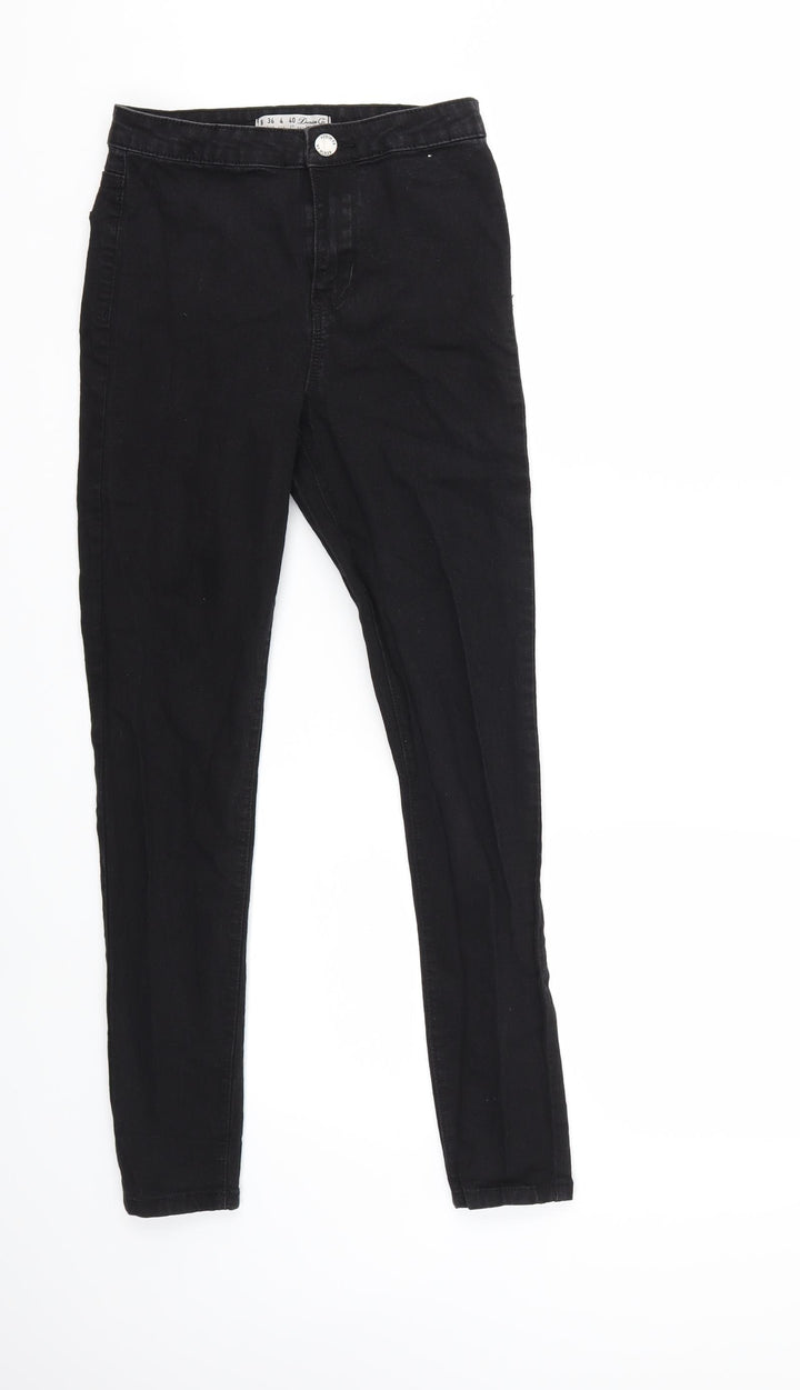 Denim & Co. Womens Black Denim Skinny Jeans Size 8 L26 in