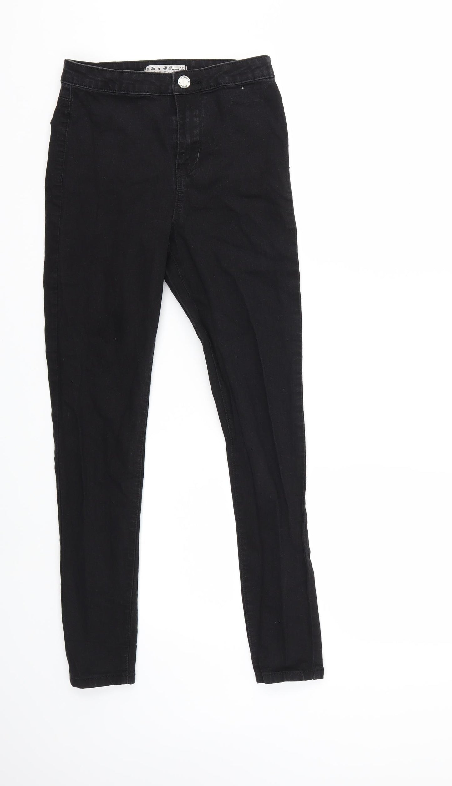 Denim & Co. Womens Black  Denim Skinny Jeans Size 8 L26 in