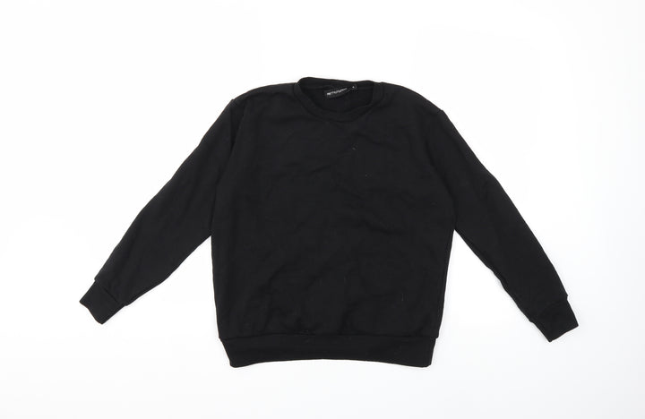 PRETTYLITTLETHING Womens Black   Pullover Sweatshirt Size S