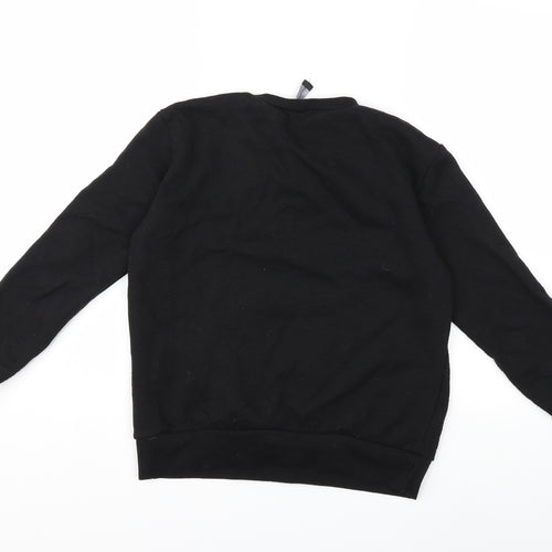 PRETTYLITTLETHING Womens Black   Pullover Sweatshirt Size S