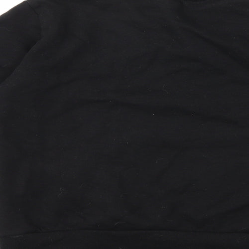 PRETTYLITTLETHING Womens Black   Pullover Sweatshirt Size S