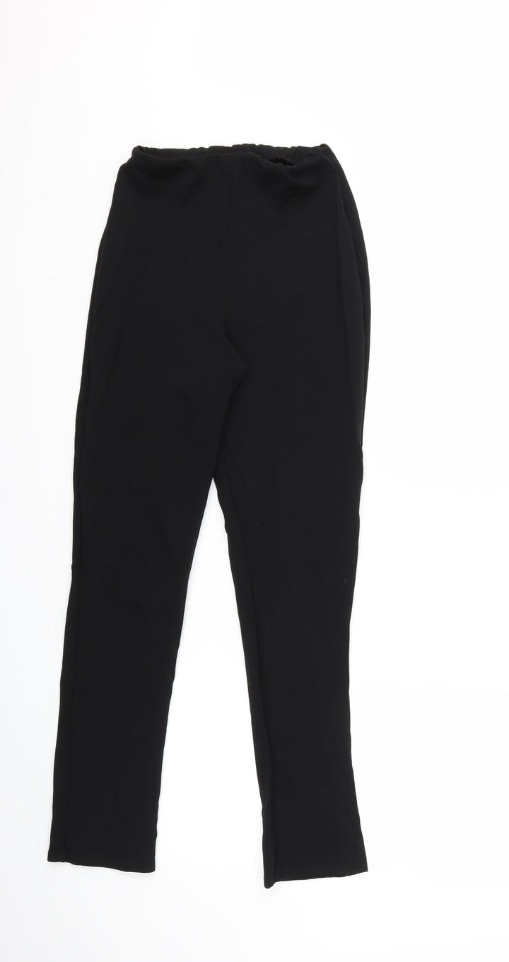 PRETTYLITTLETHING Womens Black   Trousers  Size 10 L27 in