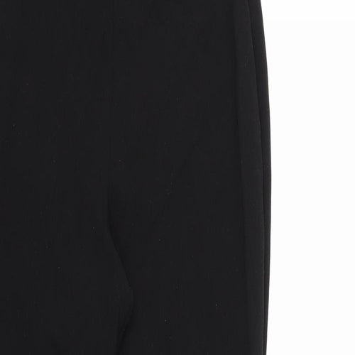 PRETTYLITTLETHING Womens Black   Trousers  Size 10 L27 in