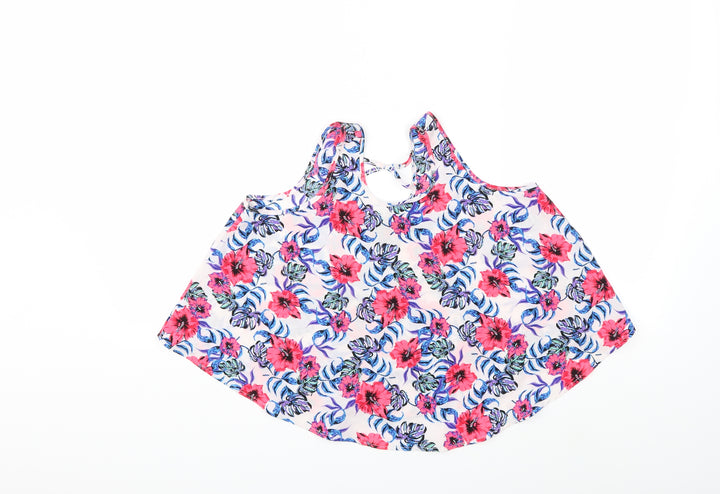 Primark Girls Pink Floral Basic T-Shirt Size 11-12 Years