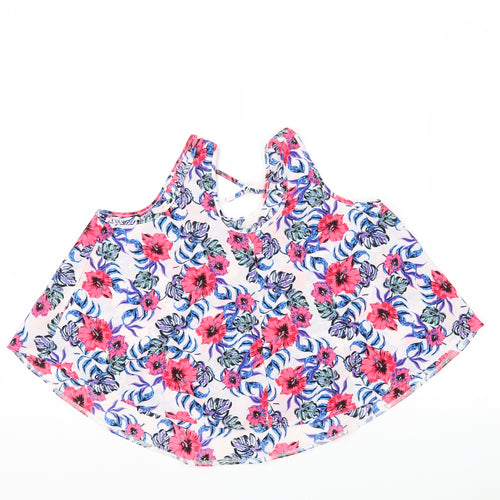 Primark Girls Pink Floral  Basic T-Shirt Size 11-12 Years