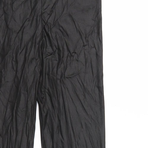 PRETTYLITTLETHING Womens Black   Capri Leggings Size 12 L28 in