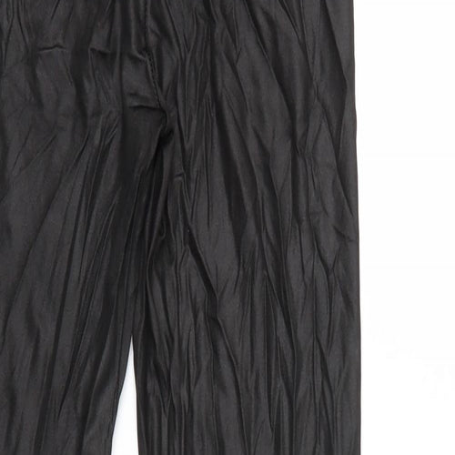 PRETTYLITTLETHING Womens Black   Capri Leggings Size 12 L28 in
