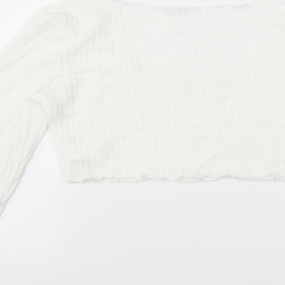 SheIn Womens White   Basic Blouse Size M