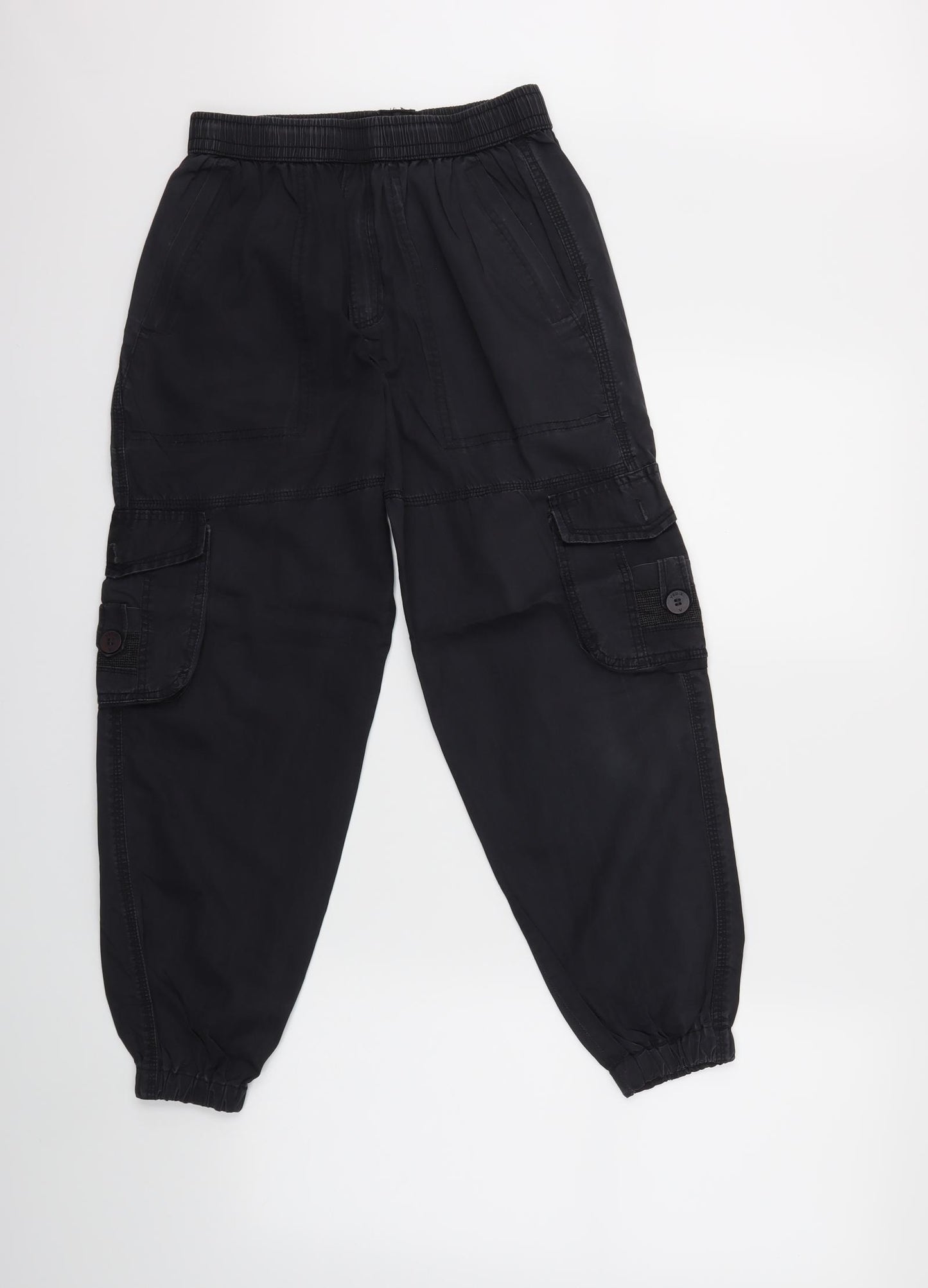Preworn Womens Black   Cargo Trousers Size 28 in L26 in