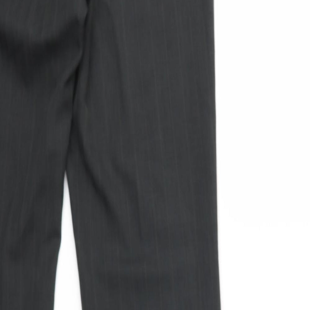 George Womens Grey Striped  Trousers  Size 8 L32 in