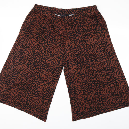 CAPSULE Womens Brown Animal Print  Trousers  Size 22