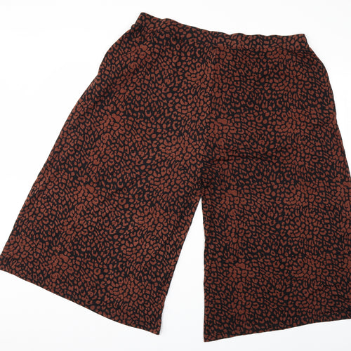 CAPSULE Womens Brown Animal Print  Trousers  Size 22