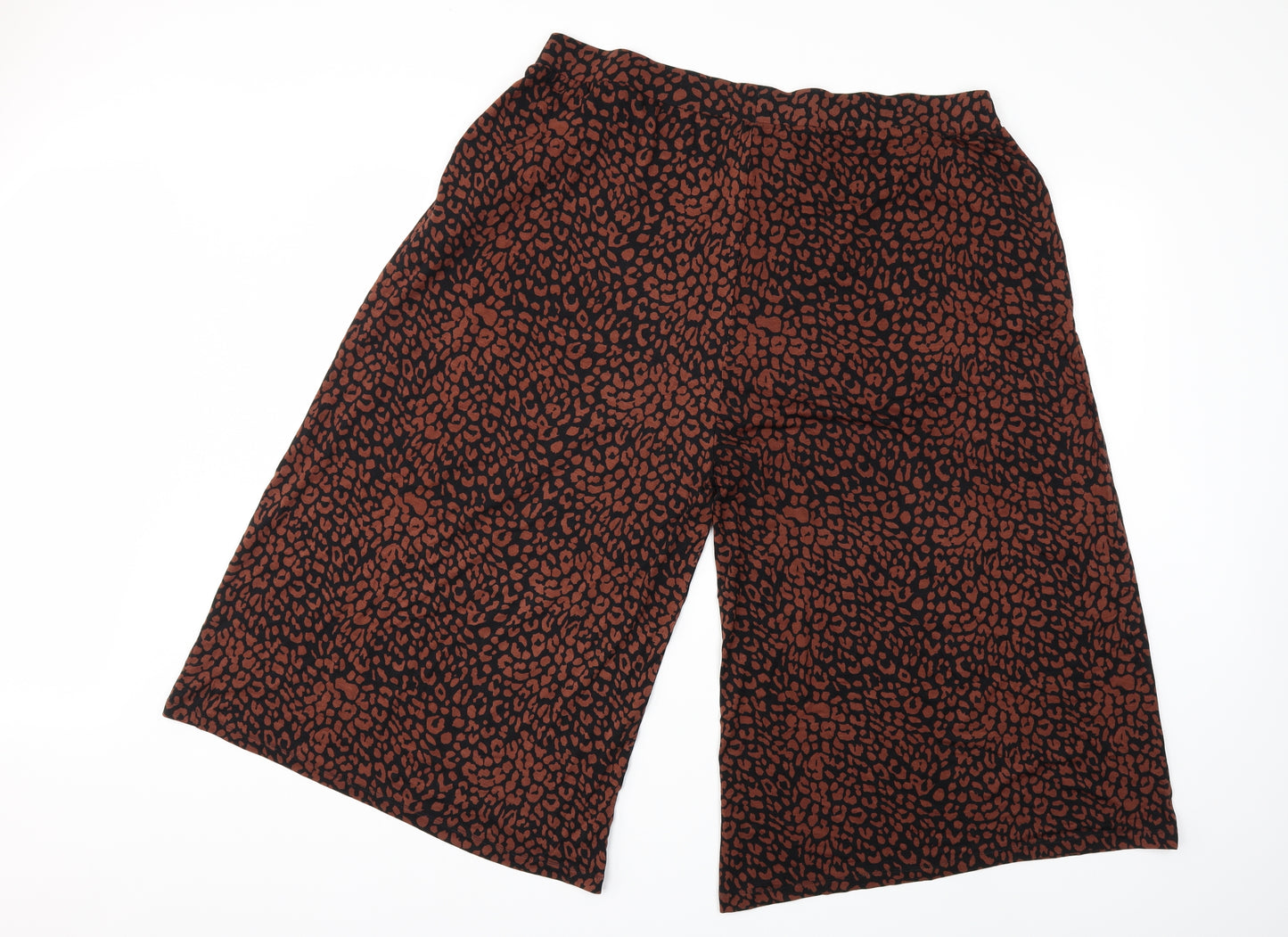 CAPSULE Womens Brown Animal Print  Trousers  Size 22