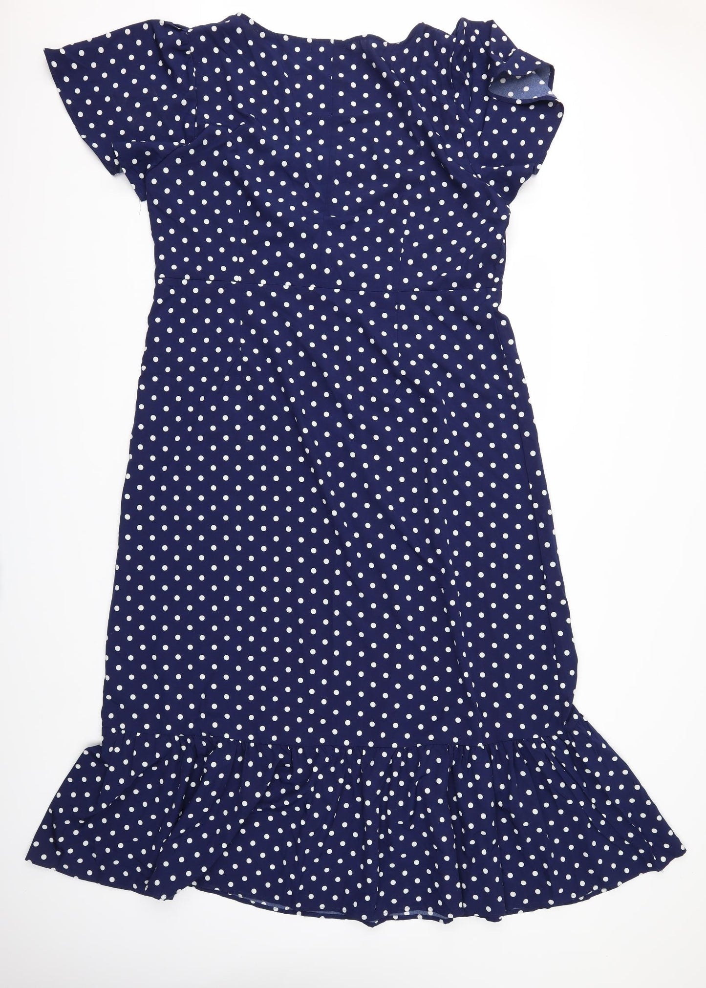 SheIn Womens Blue Polka Dot  Maxi  Size 3XL