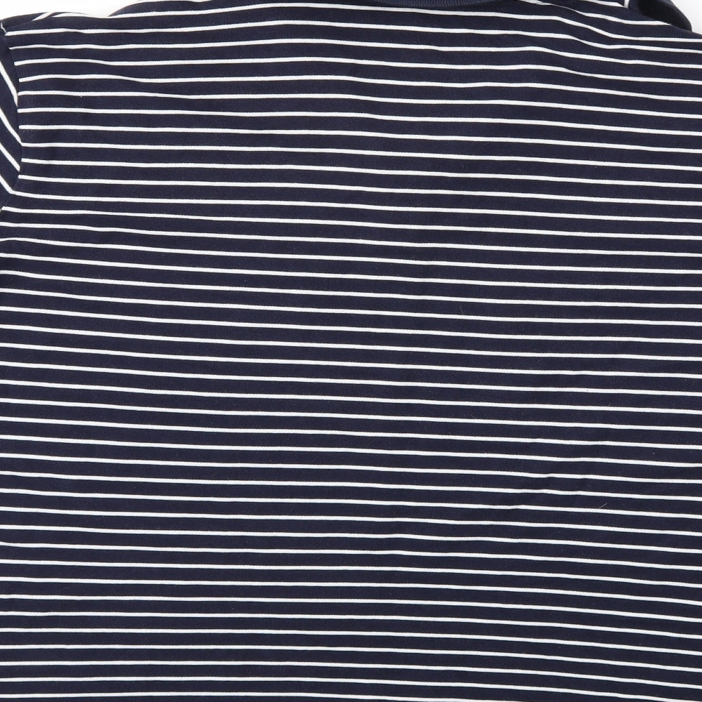 George Mens Blue Striped   Polo Size 2XL