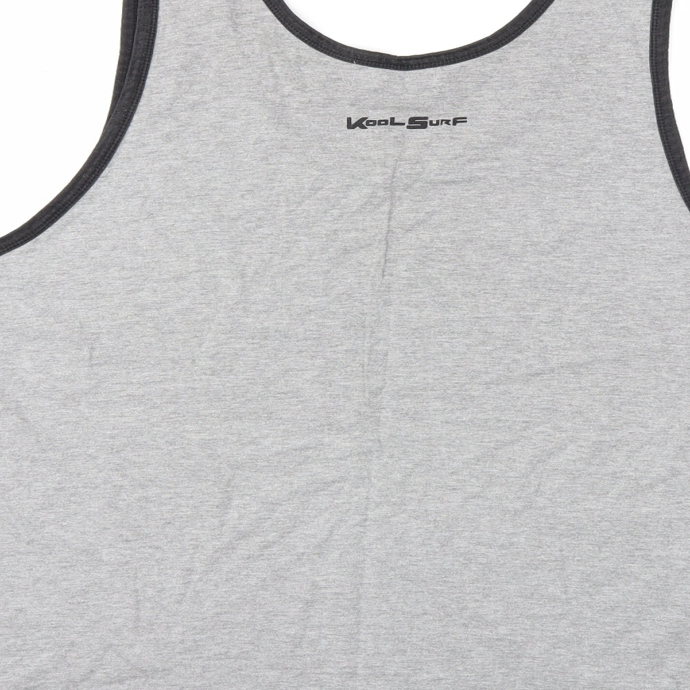 COOL SURF Mens Grey    T-Shirt Size XL