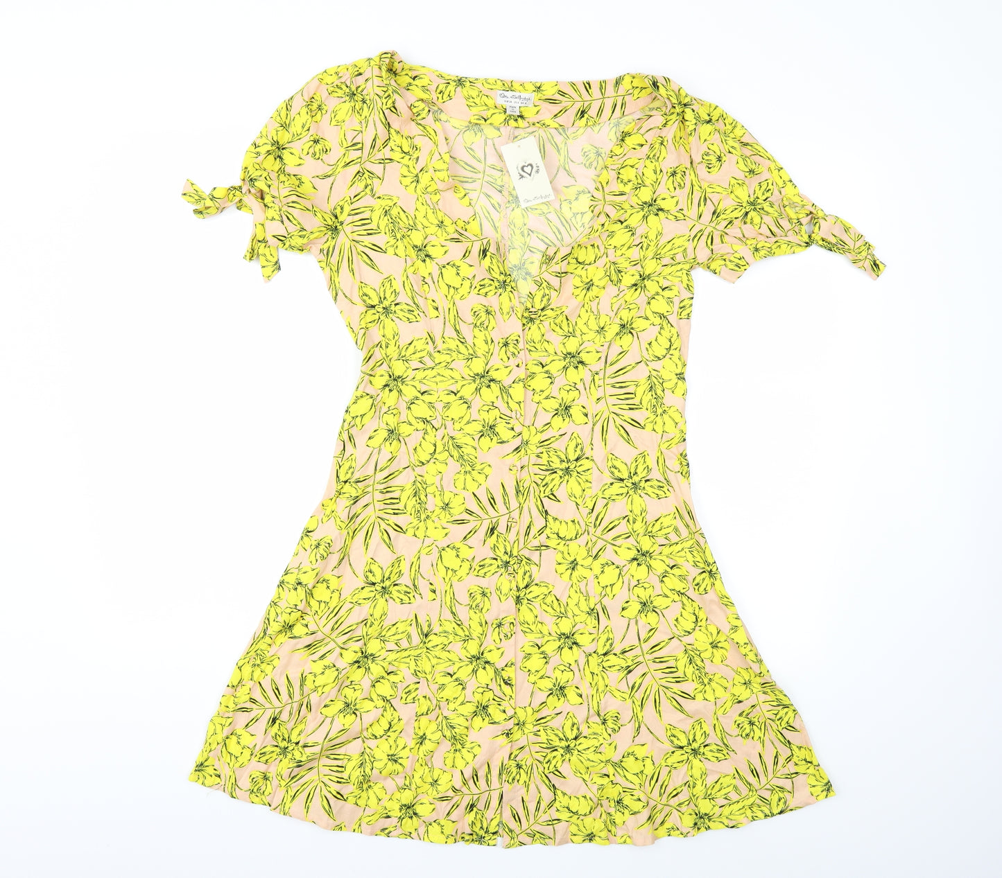 Miss Selfridge Womens Pink Floral  Shift  Size 10
