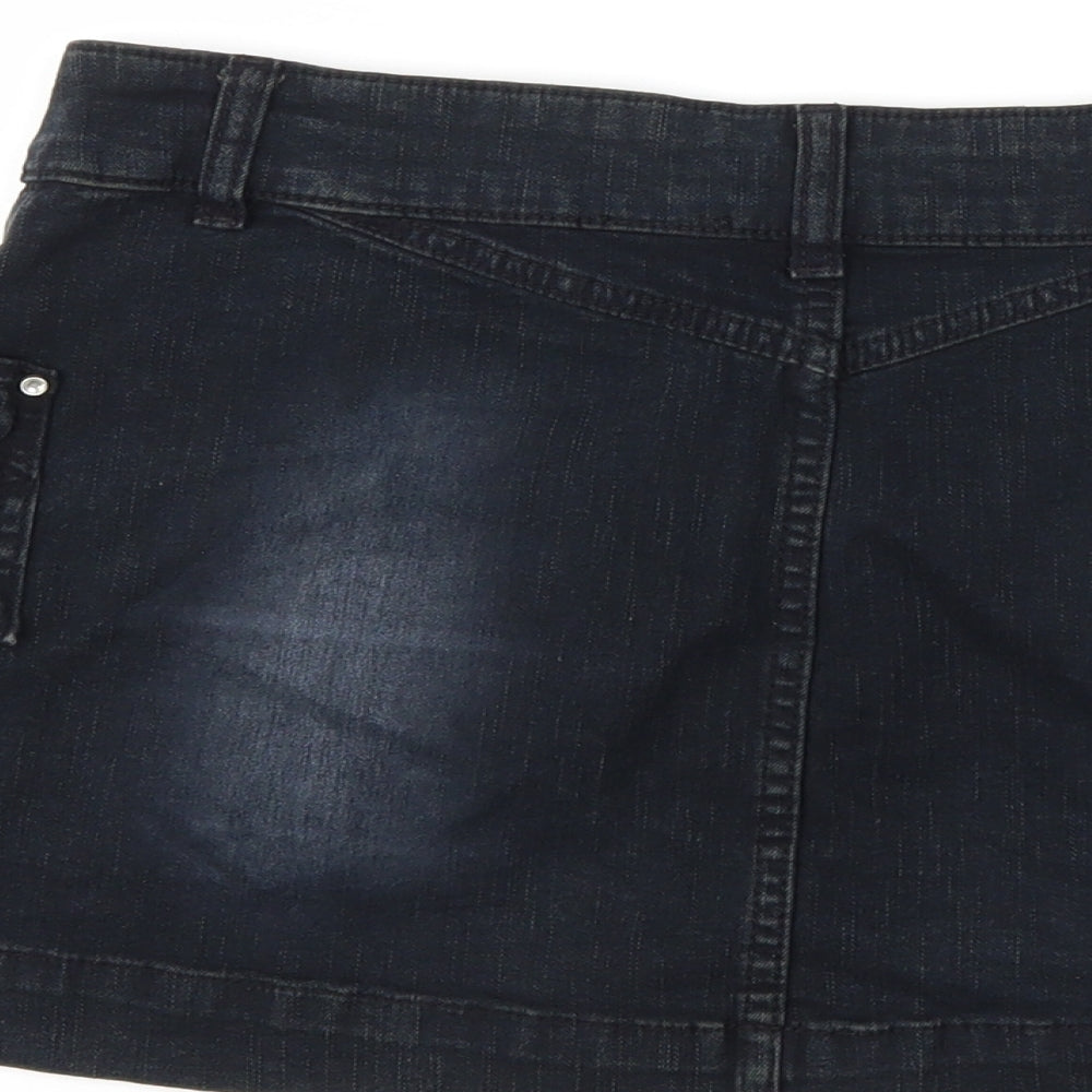 Republic Womens Blue  Denim Mini Skirt Size S