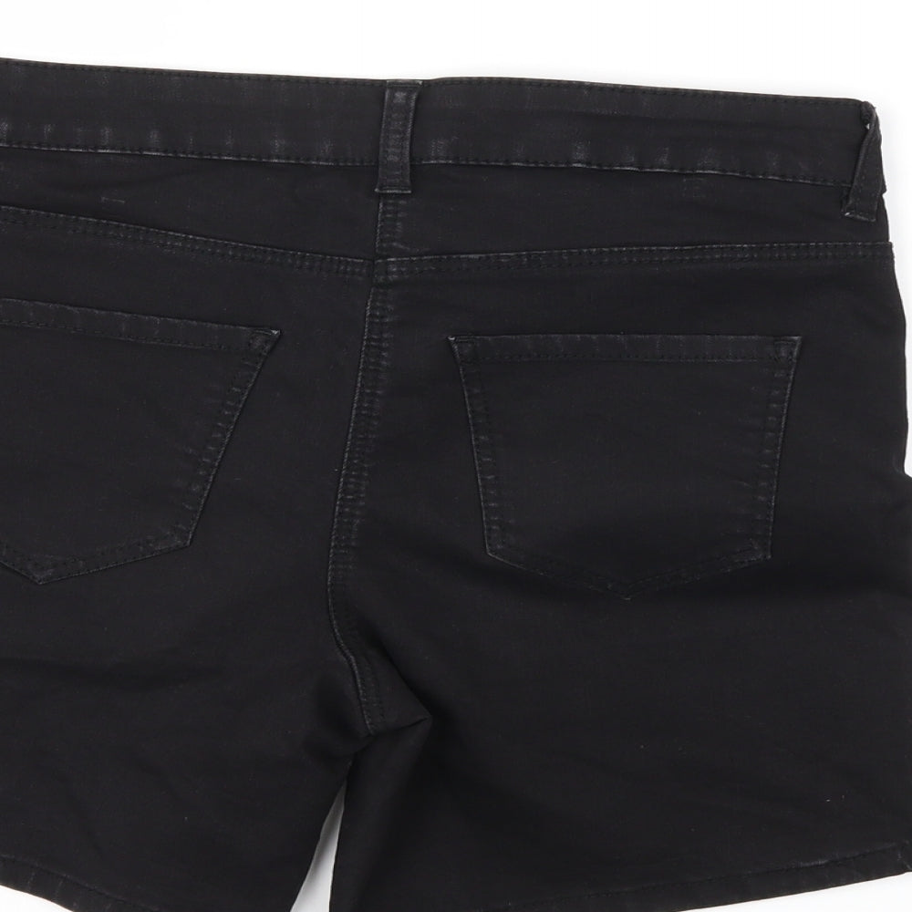 George Womens Black  Denim Cut-Off Shorts Size 10