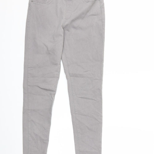 Denim & Co. Womens Green  Denim Skinny Jeans Size 10 L28 in