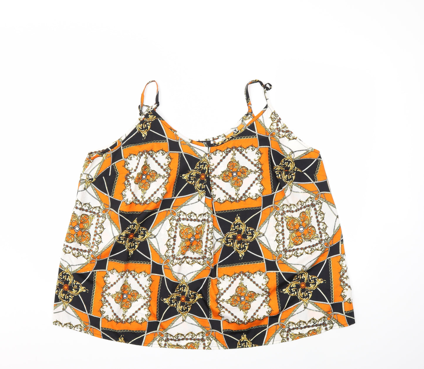 Simply Be Womens Orange   Basic Tank Size 22