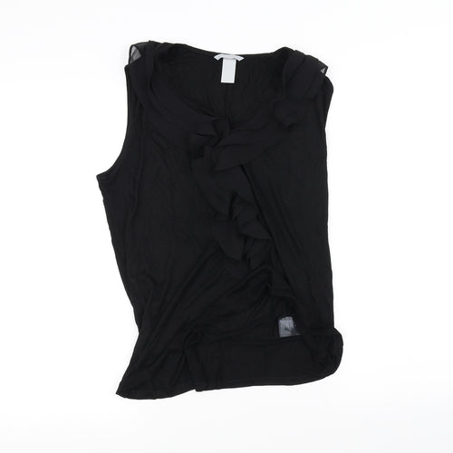H&M Womens Black   Basic Blouse Size M