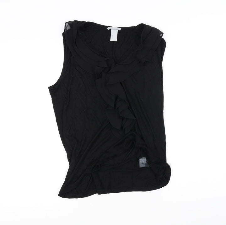 H&M Womens Black   Basic Blouse Size M