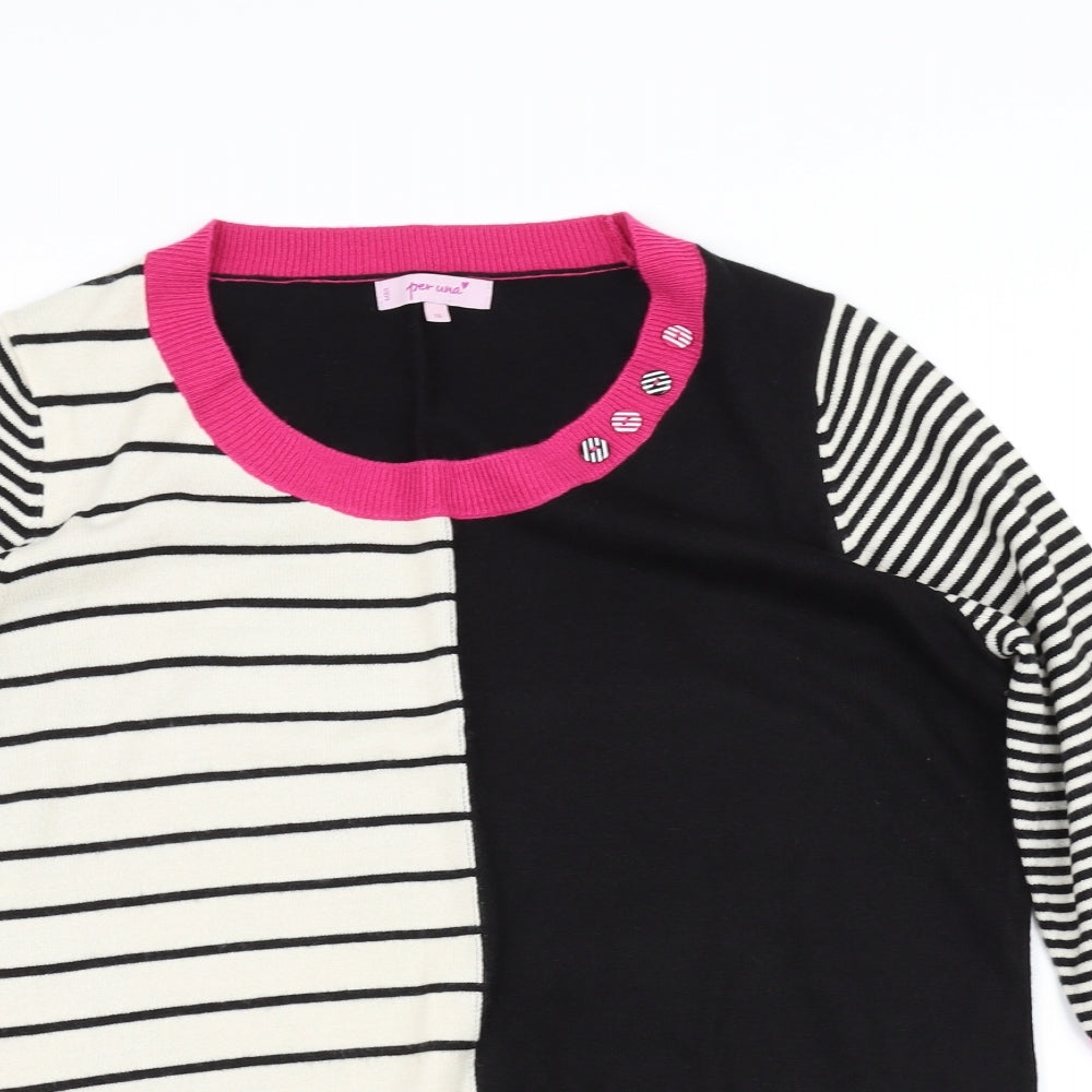 Per Una Womens Black   Pullover Jumper Size 16