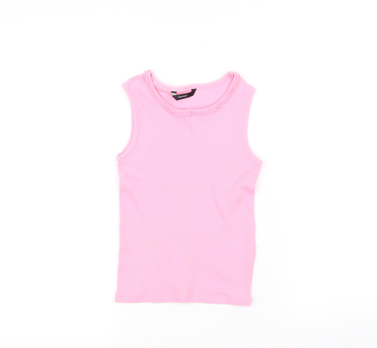 George Girls Pink   Pullover Jumper Size 6-7 Years