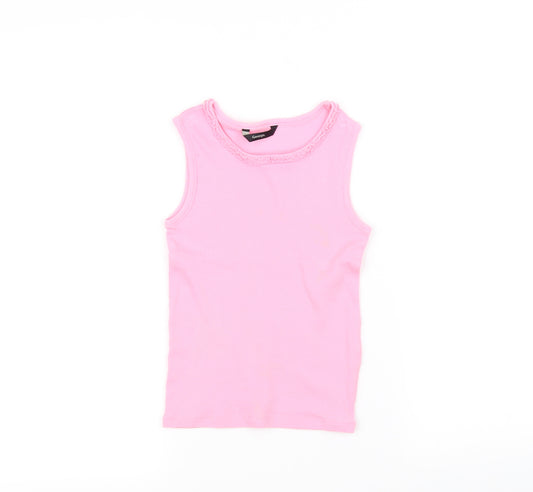 George Girls Pink   Pullover Jumper Size 6-7 Years