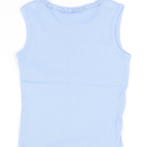 George Girls Blue   Basic T-Shirt Size 6 Years