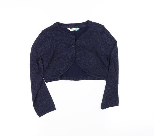 jogn lewis Girls Blue   Cardigan Jumper Size 6 Years