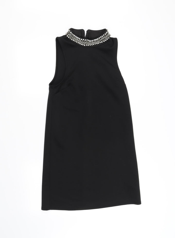 Topshop Womens Black Fit & Flare Size 8