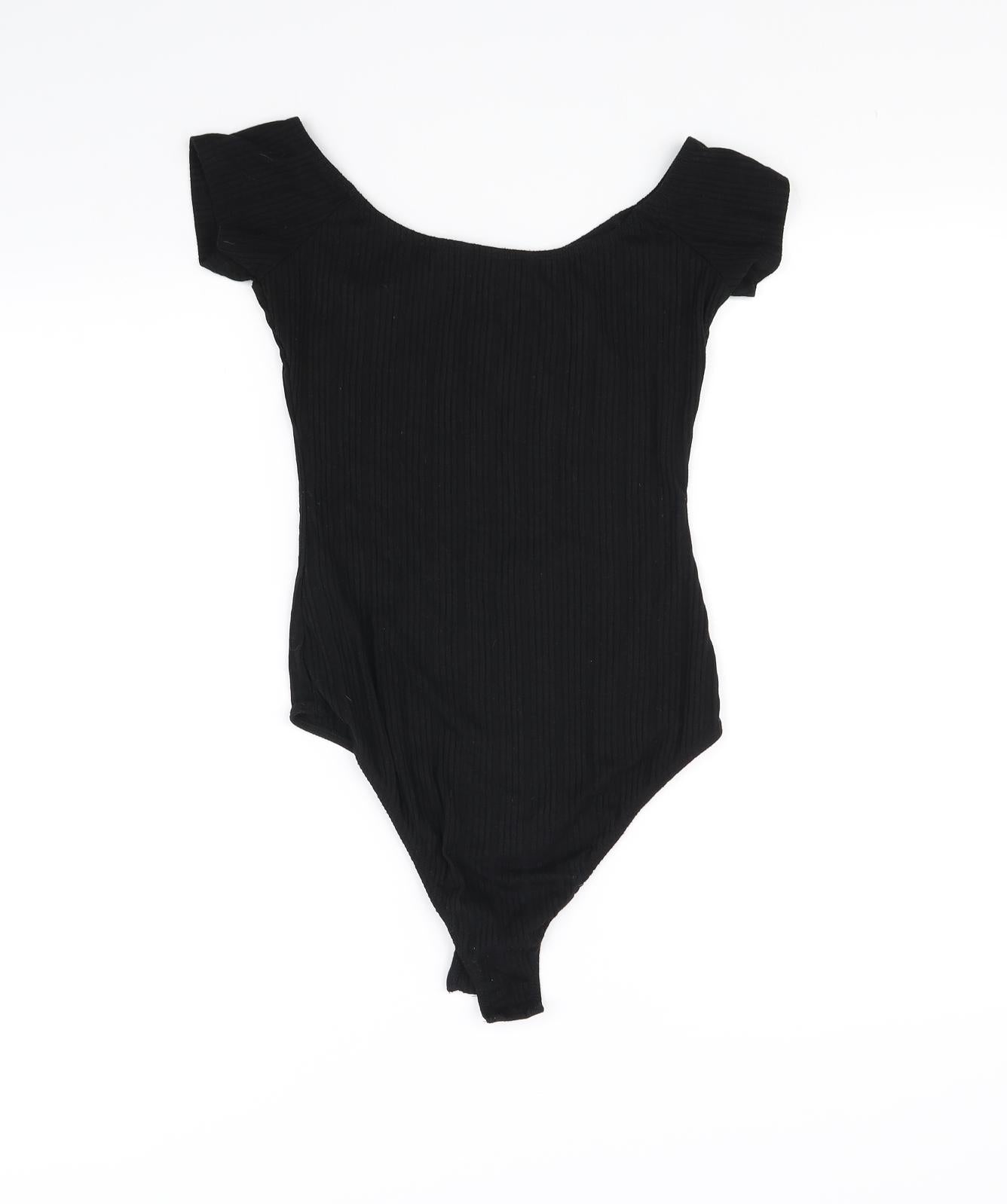 Primark Womens Black   Bodysuit One-Piece Size S L10 in